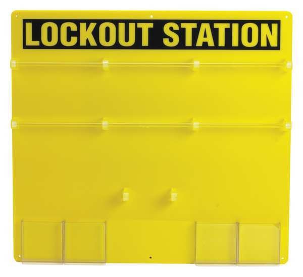 Lockout Station, Unfilled, 21-1/2 In H