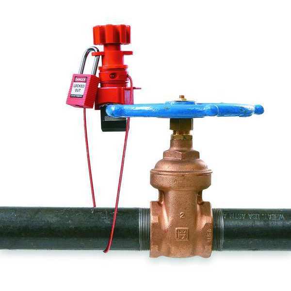 Ball Valve Lockout, Fits Handle Sz 1-3/4