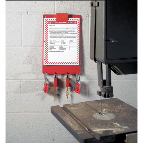 Lockout Procedure Forms 3-hole, PK25