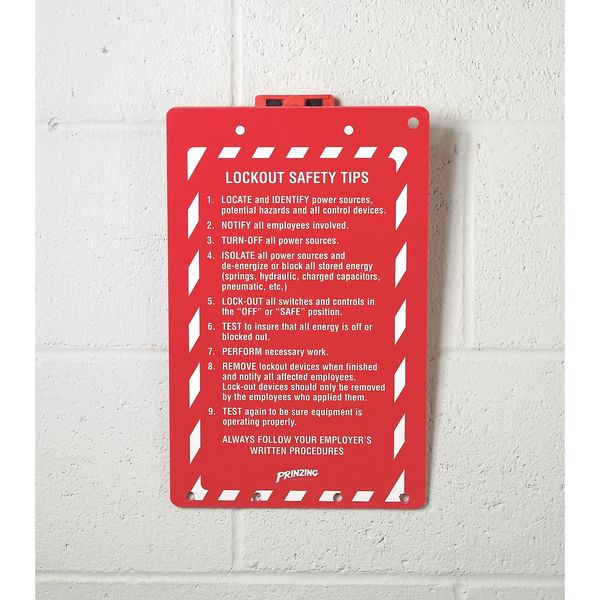 Lockout Procedure Forms 3-hole, PK25
