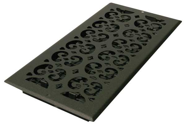Sidewall/Ceiling Register, 6 X 14, Textured Black