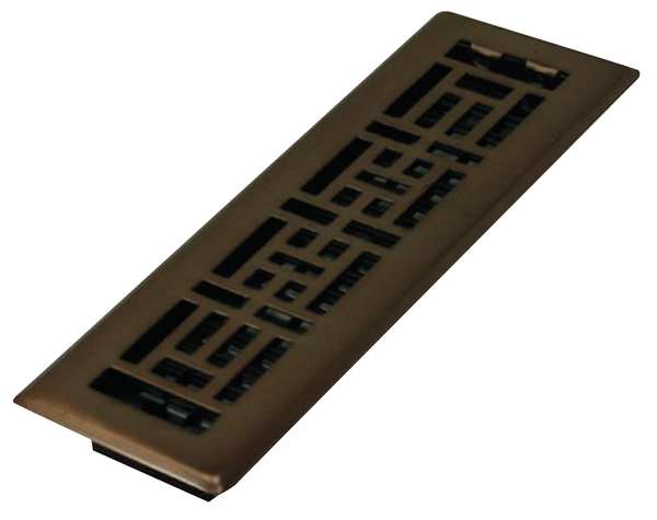 Floor Register, 2-1/4 X 12, Rubbed Bronze