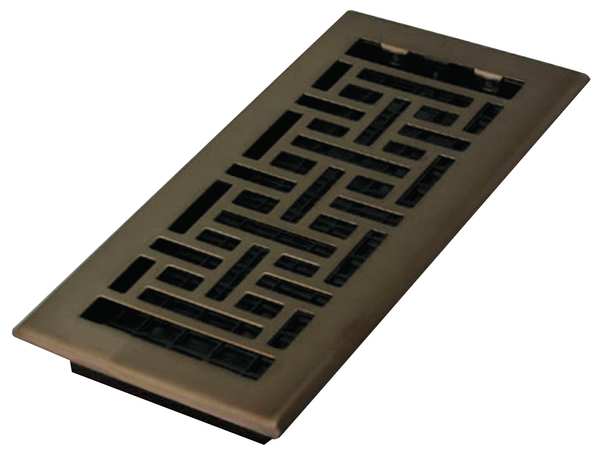 Floor Register, 4 X 10, Rubbed Bronze