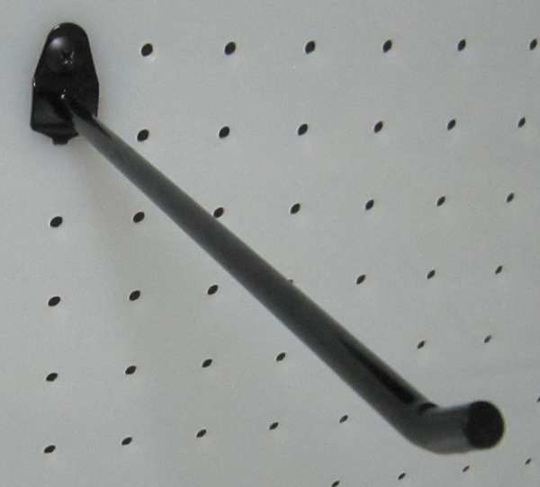 Single Rod Pegboard Hook, 8 In, PK5