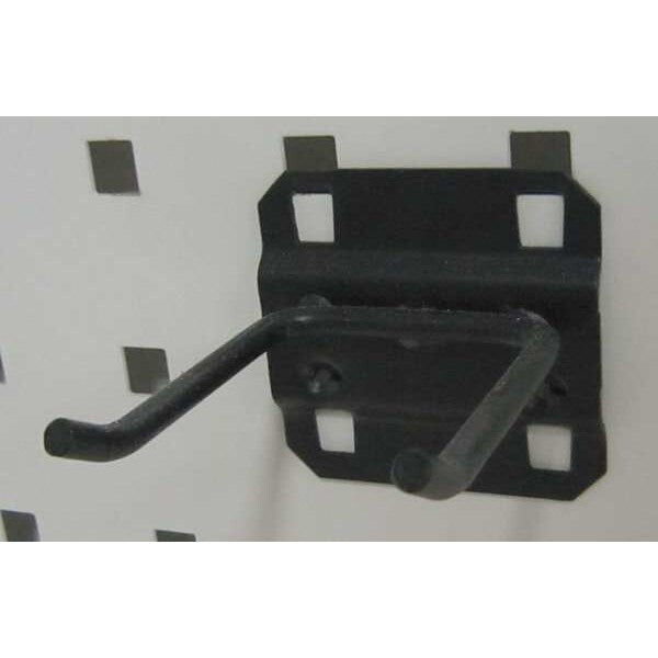 Double Rod Pegboard Hook, 2 In, PK5