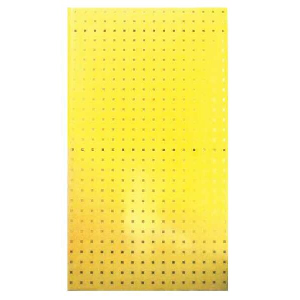 Square Hole Pegboard, 42-1/2x24, Yel, PK2