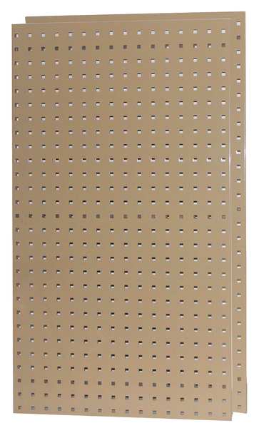 Square Hole Pegboard, 42-1/2x24, Tan, PK2