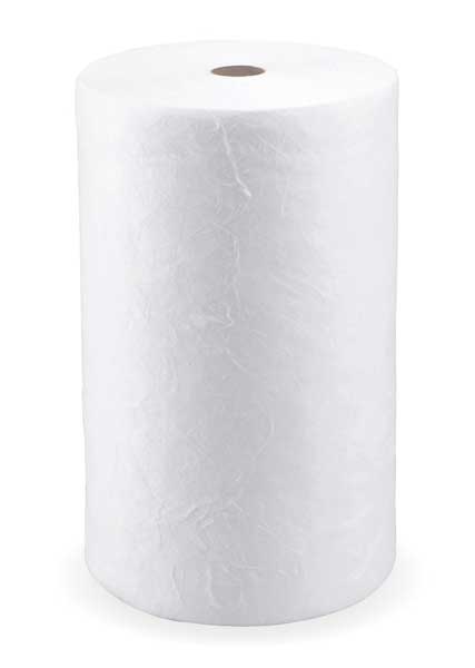 Sorbents, 48 gal. Oil Absorbed, White, Polypropylene