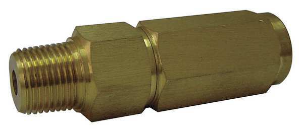 Snubber, Piston, 1/2 In NPT, 5000 psi, Brass