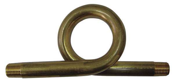 Siphon, 250 psi, 1/4 In Natured Brass
