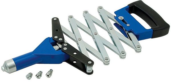 Lazy Tong Riveter, 1/8, 5/32, 3/16, 1/4 In