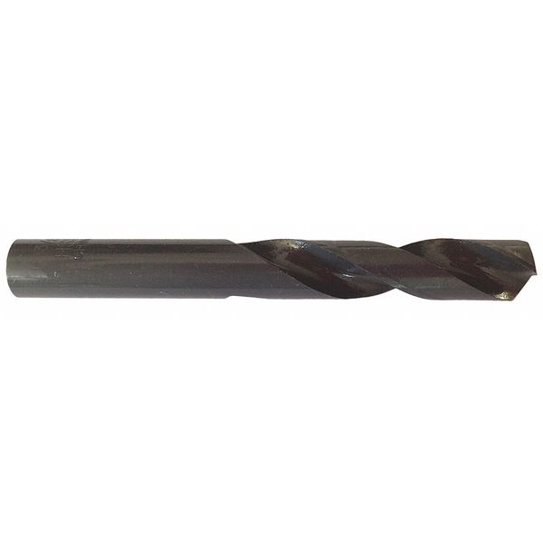 Screw Machine Drill Bit, 5/32 in Size, 135  Degrees Point Angle, High Speed Steel, Spiral Flute