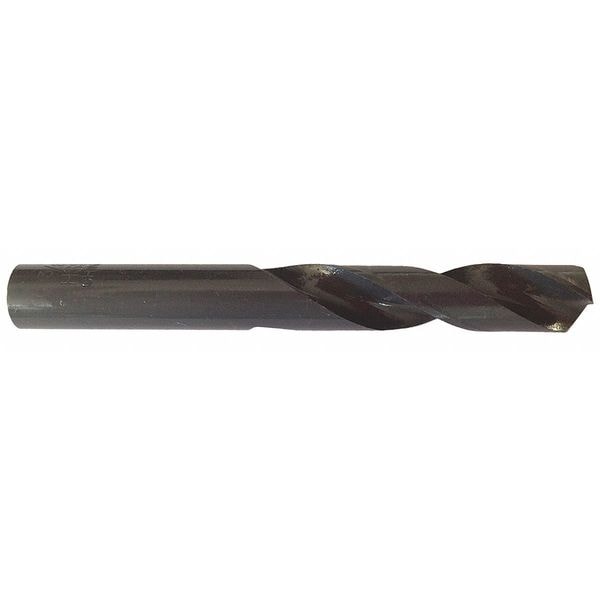 Screw Machine Drill Bit, #3 Size, 135  Degrees Point Angle, High Speed Steel, Black Oxide Finish