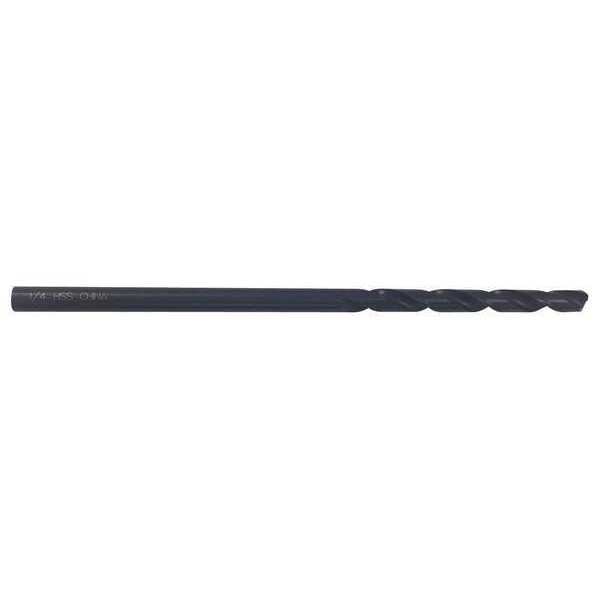 Aircraft Drill, 1/8x12 In, HSS, Blk Oxide