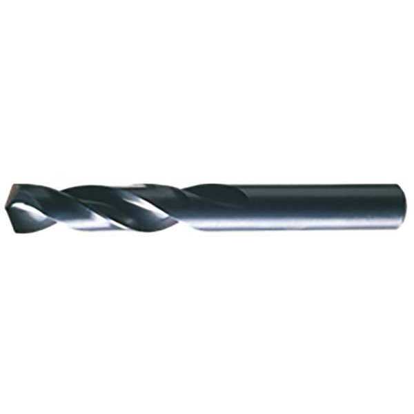 Screw Machine Drill Bit, #30 Size, 135  Degrees Point Angle, High Speed Steel, Black Oxide Finish