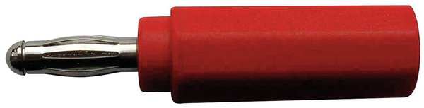 Banana Jack to Plug Adapter, 20A, Red