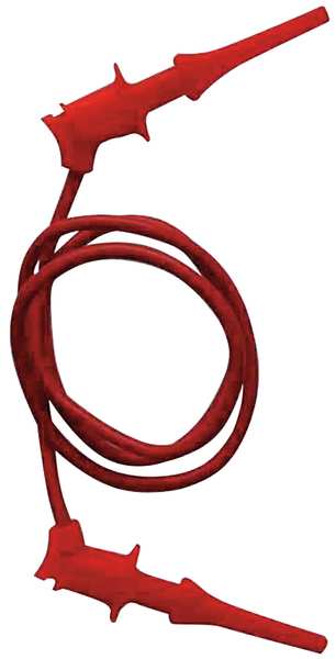 Mini Test Clip, 30VAC/60VDC, Red