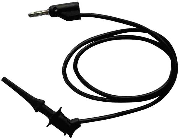 Test Lead, Clip to Banana Plug, 60 In, Blk