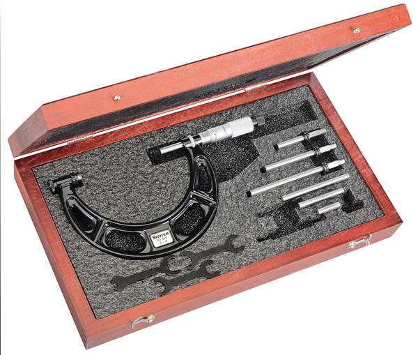 Interchangeable Anvil Micrometer, 0 to 4