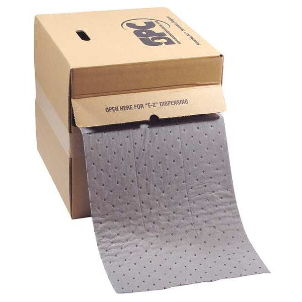 Sorbents, 23 gal. Universal Absorbed, Gray, Polypropylene