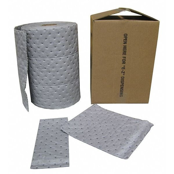 Sorbents, 8 gal/pk, Universal Absorbed, Gray, Polypropylene