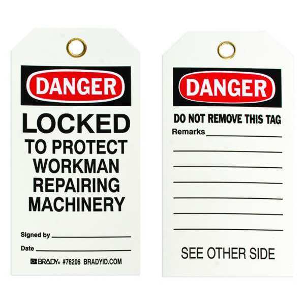 Danger Tag, 5-3/4 x 3 In, ISO 9001, PK25