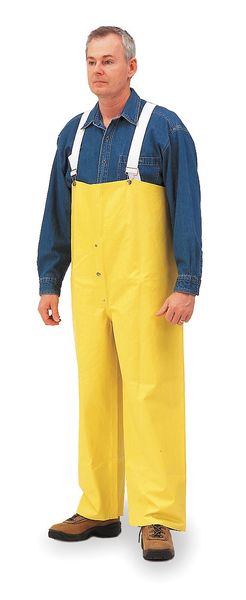Rain Bib Overall, Yellow, 2XL