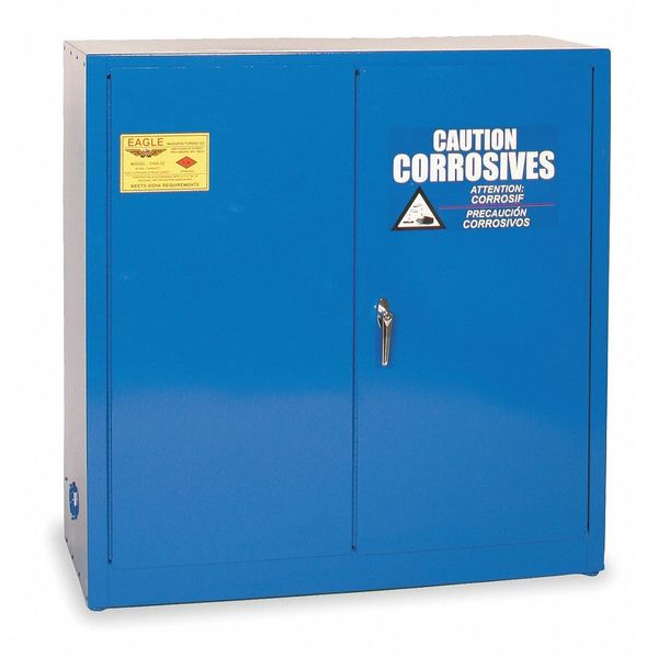 Corrosive Safety Cabinet, 30 gal., Blue