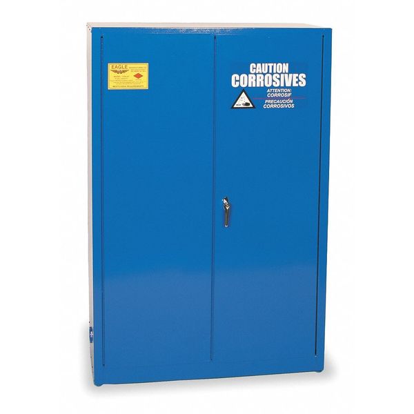 Corrosive Safety Cabinet, Blue, 45 gal.