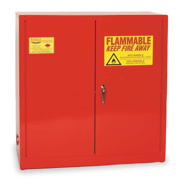 Paints and Inks Cabinet, 40 gal., Red