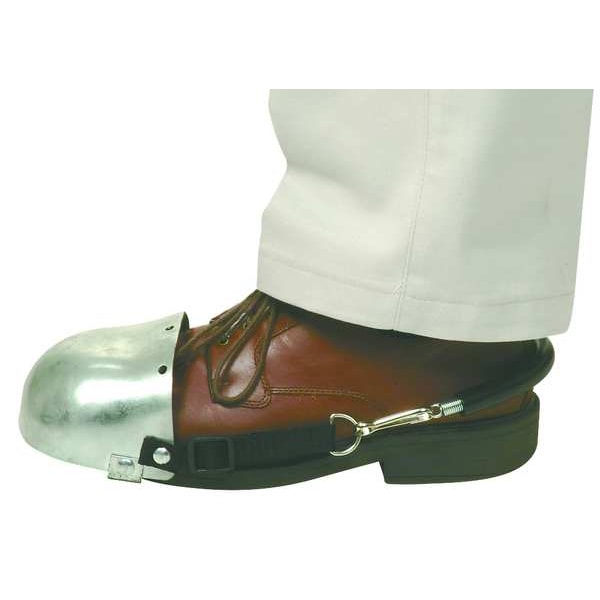 Safety Toe Cap, Toe Guard, Unisex, Steel, Strap On, Silver, Universal Size, 1 Pair