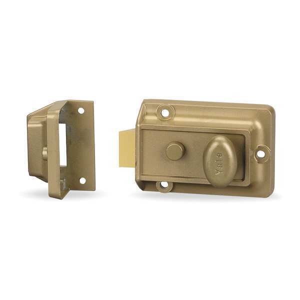 Rimlock, Latchlock with Thumbturn, Brass