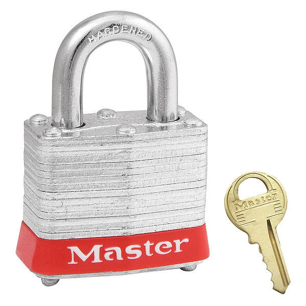Lockout Padlock, KA, Red, 1-1/4