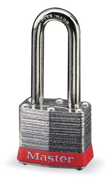 Lockout Padlock, KD, Red, 1-1/4