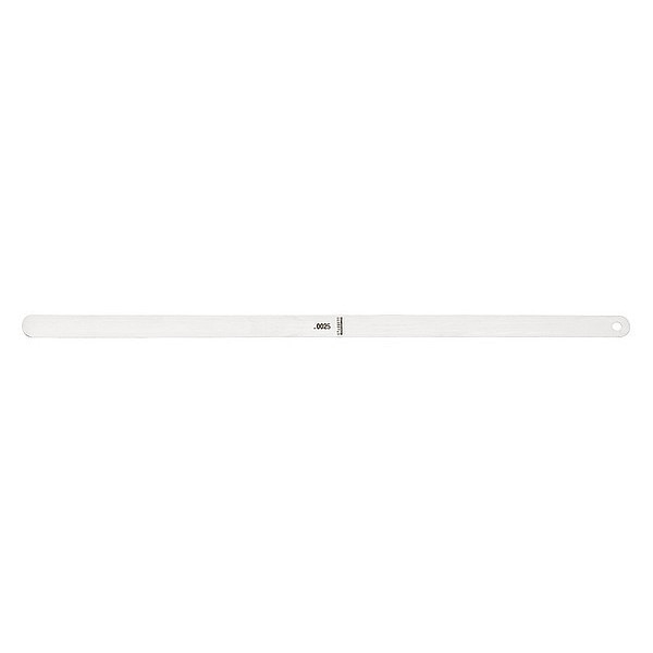 Thickness Gage, 0.0025 In, 1/2 x 12 In