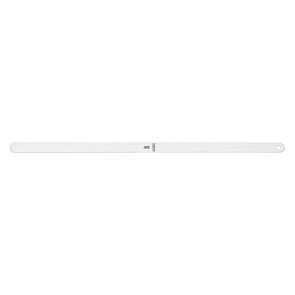 Thickness Gage, 0.020 In, 1/2 x 12 In