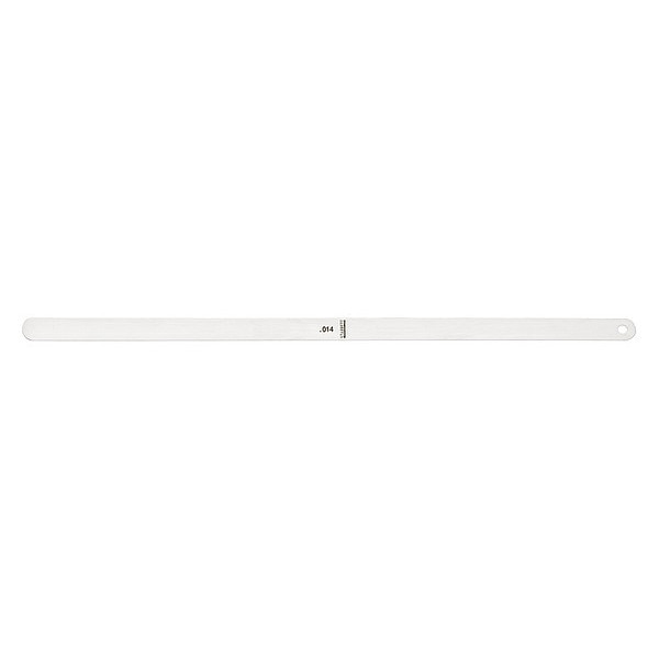 Thickness Gage, 0.014 In, 1/2 x 12 In