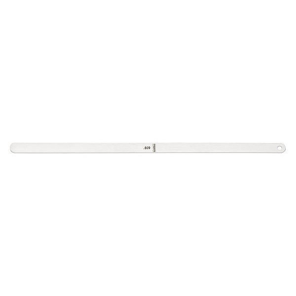 Thickness Gage, 0.029 In, 1/2 x 12 In
