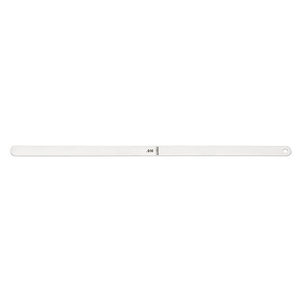 Thickness Gage, 0.030 In, 1/2 x 12 In
