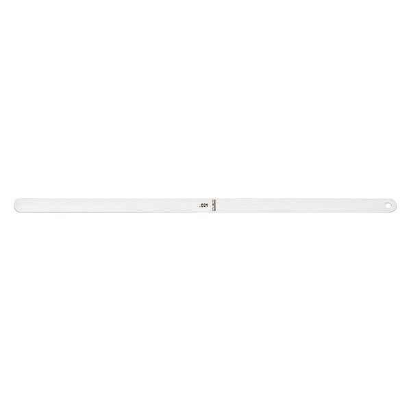 Thickness Gage, 0.021 In, 1/2 x 12 In