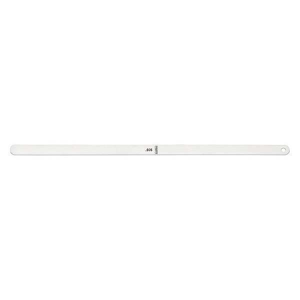 Thickness Gage, 0.026 In, 1/2 x 12 In