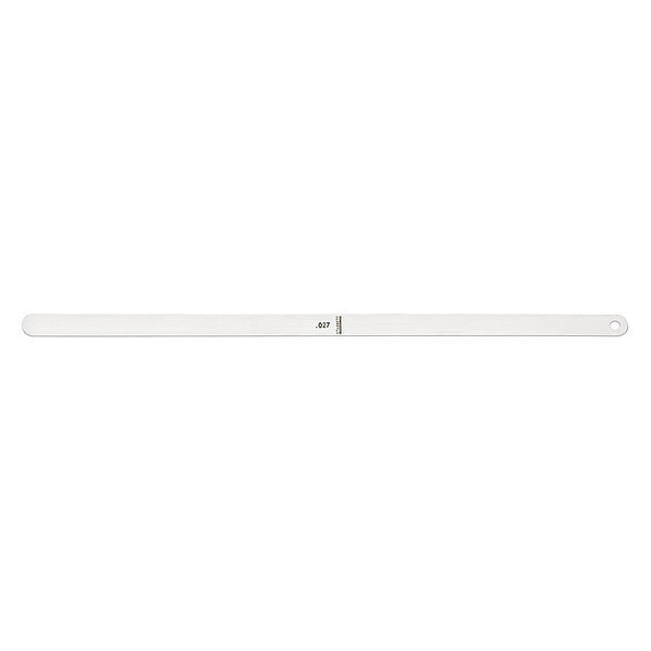 Thickness Gage, 0.027 In, 1/2 x 12 In