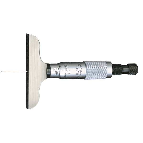 Depth Micrometer, Non-Rotating, 0-3