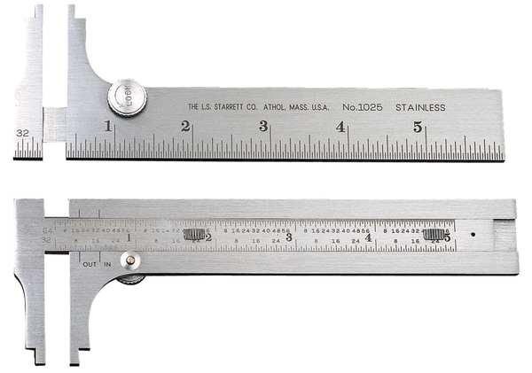 Pocket Slide Caliper, 6 In