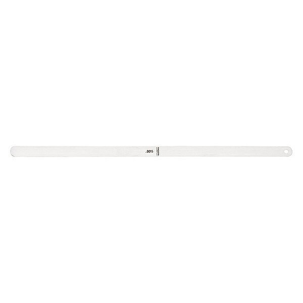 Thickness Gage, 0.0015 In, 1/2 x 12 In