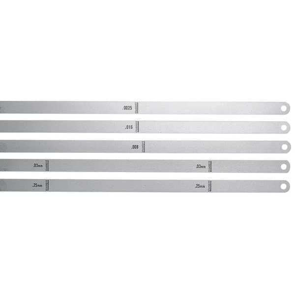 Thickness Gage, 0.0005 In, 1/2 x 12 In