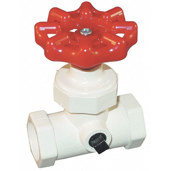 Stop and Waste Valve, 1/2 In, Slip