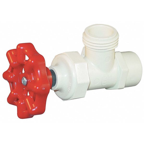 Boiler Drain Valve, 1/2 in., Slip, CPVC