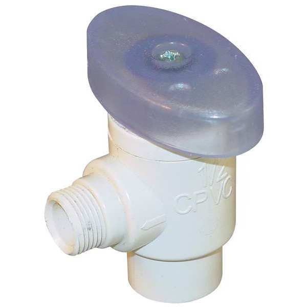 1/4-Turn Stop, Angle, 1/2 Inx3/8 In