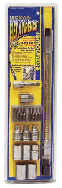 Flex Wrench Auto Socket Kit, Pieces 19